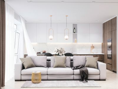 保利和光尘樾现代风格143平米装修案例