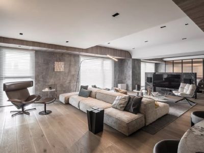 招商雍景湾200平米现代风格装修案例