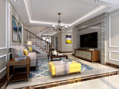 中海御湖别墅256平方美式风格装修案例