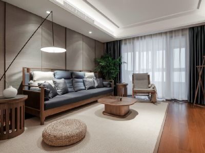 罗马嘉园三居118平中式风格装修案例