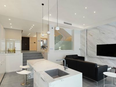 北京城建宽院国誉府169平米极简风格别墅装修案例