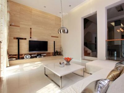 翡翠公园简约风格186平米别墅装修案例