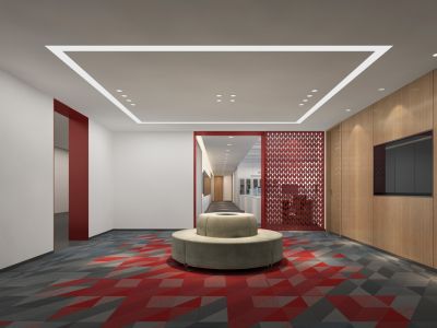 北京办公空间1000平米现代风格装修案例