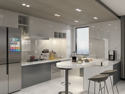 天通苑东二区79平米轻奢风格二居装修案例