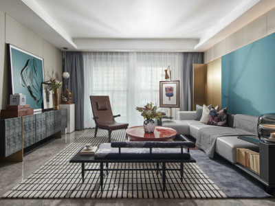 珑寓现代风格146平米四居室装修案例