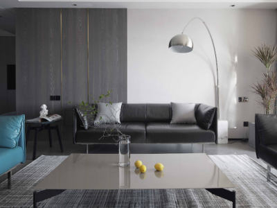 世园菁英汇现代风格112平米三居室装修案例