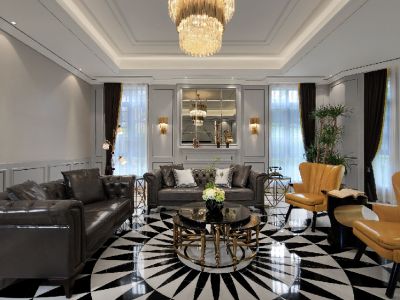 正荣·紫阙台178平米欧式风格复式装修案例