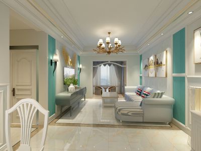 天立·学府华庭现代风格118平米三室两厅装修案例