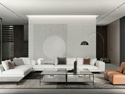 万科翡翠国宾现代风格189平米装修案例