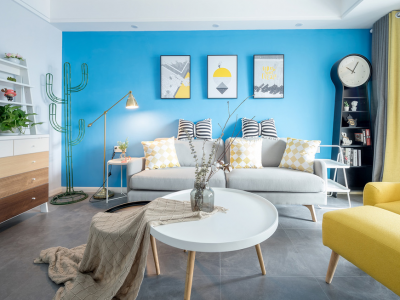 金色漫香郡99㎡三居室北欧风格装修案例