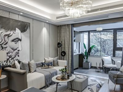 枫叶新都市四居126平现代风格装修案例