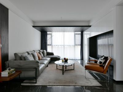 华城国际三居105平现代风格装修案例