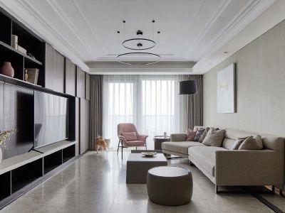 唐延九珺三居118平北欧风格装修案例