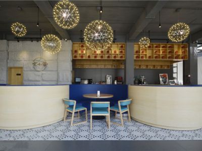 时尚餐厅现代风格450平米装修案例