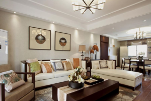 抚州凯旋城120平新中式风格装修案例