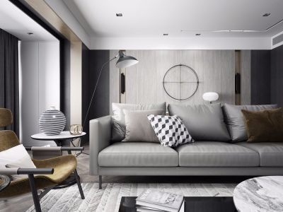 南山花园四居115平方现代风格装修案例