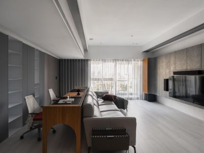 凤栖云筑现代风格116平米装修案例