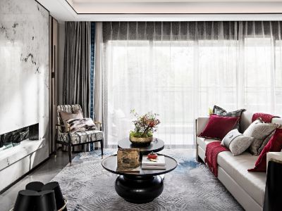 御笔华府125平方三居现代风格装修案例