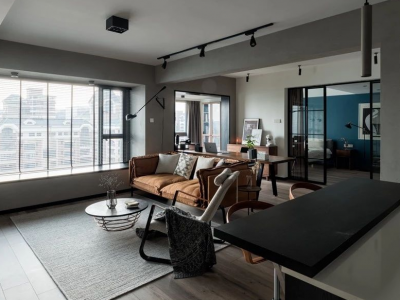 保利和光尘樾简约风格89平米二居室装修设计案例