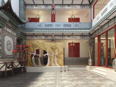 酒店1000平现代风格装修案例