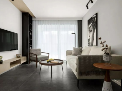 绿城·桂语蘭庭现代风格136平米三室装修案例