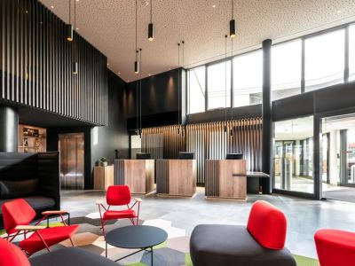 160平米现代风格酒店大堂餐厅装修设计案例