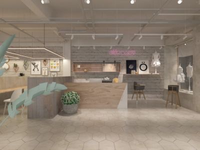 儿童摄影店欧式风格330平米装修设计效果图案例