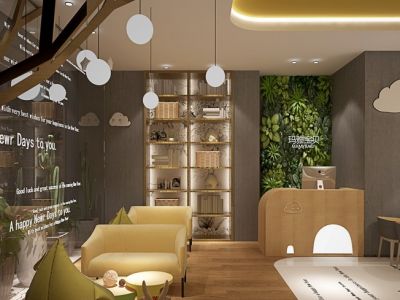 儿童摄影店现代风格178平米装修效果图案例