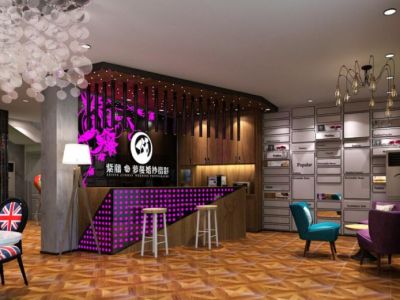 紫藤萝蔓婚纱摄影店新古典风格196平米装修设计案例