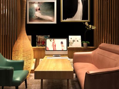 婚纱摄影店欧式风格220平米装修效果图案例