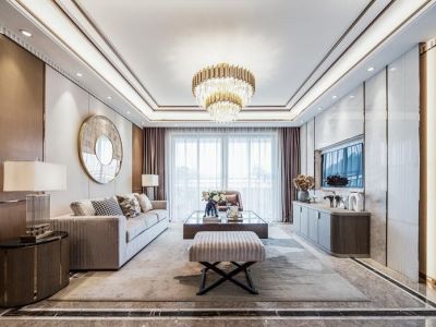 朗泓龙园大观180平米欧式风格装修案例