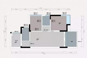 [定州龙景装饰]90㎡北欧调的小婚房，却有着120㎡的实用感！