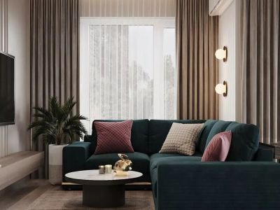 颐安都会中央现代风格109平米装修案例