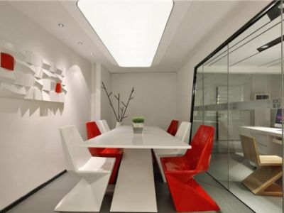 900平实业公司办公室装修案例