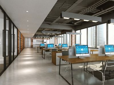 办公室现代风格2100平米装修案例