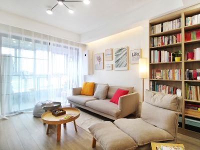 保利天悦79平米北欧极简二居装修案例