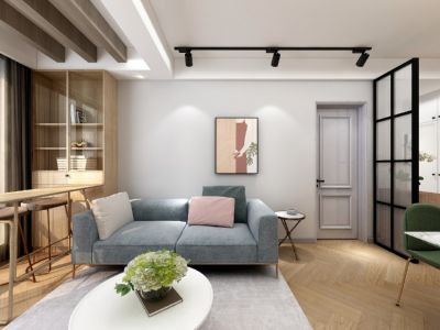 骏景花园88平米现代简约二居装修案例