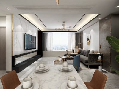 万科幸福誉138平米现代简约装修案例