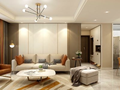 保利罗兰国际132平米现代简约三居装修案例