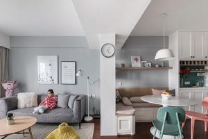 [广州广雅装饰]客厅用隔断柜隔出餐厅，日后也要这样装