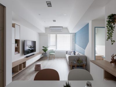 仁恒公园世纪北欧风格83平米装修案例