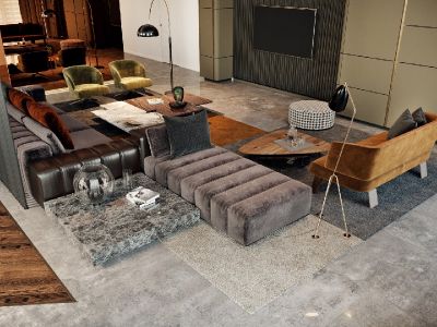 云峰原著80平米现代简约二居装修案例