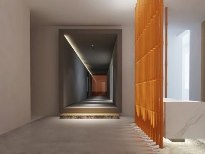 现代办公室500㎡工业风格装修案例