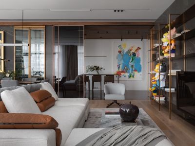 龙华金茂府三居115平现代风格装修案例