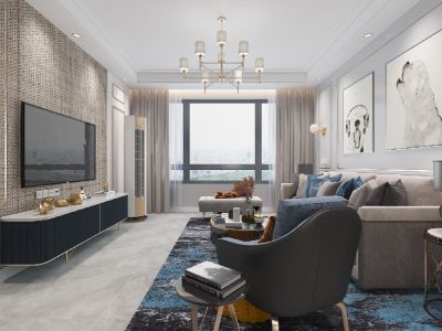 天峦湖北欧风格90平米二居室装修设计案例