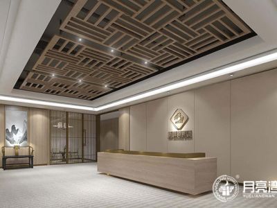 广州办公空间1420平米中式风格装修案例