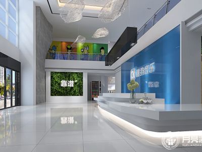 绚丽风格3200平米酷狗公司装修案例
