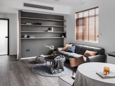 果壳里的城80平现代风格装修案例