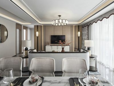 艺锦湾120平新中式风格装修案例