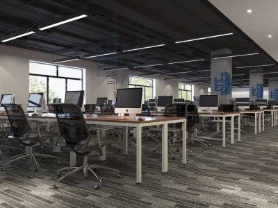 广州办公空间980平米现代风格装修案例